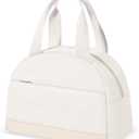 Lunch Box for Women, Leakproof Insulated Lunch Bag, Cute Lunch Box, Lunch Tote Bag with Large Capacity, Lunch Container for Work/Office/School (M-Beige)