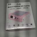 M - DustPro Cordless Rechargeable Nail Dust Collector | 45K RPM Powerful Suction | Ultra-Quiet Brushless Nail Vacuum with Reusable Filter | Professional & Home Salon Use (Pink)