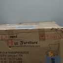 Roundhill Furniture Leland Fabric Upholstered Counter Height Wingback Stools, Set of 2, Blue