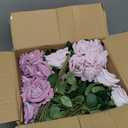 50 PCS Purple Roses Artificial Flowers, Fake Roses with Stem Realistic Silk Roses for DIY Wedding Bouquets Table Centerpieces Arrangements Baby Shower Birthday Home Decor Valentine's Day Gift for Her