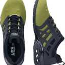 Men's Trail Running Shoes Fashion Hiking Walking Sneaker Lightweight Tennis Cross Training Shoes Size 7-12 (11, Blackgreen)