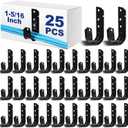 Zonon 25 Pcs J Hooks for Cable Management Hanging Cable Support J Hooks (1-5/16 Inch)