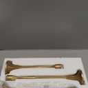 Gold Taper Candle Holder 3-Pack - Elegant Candlestick Holders for Wedding, Table, Party Decor - Holds 3/4 inch Taper Candles