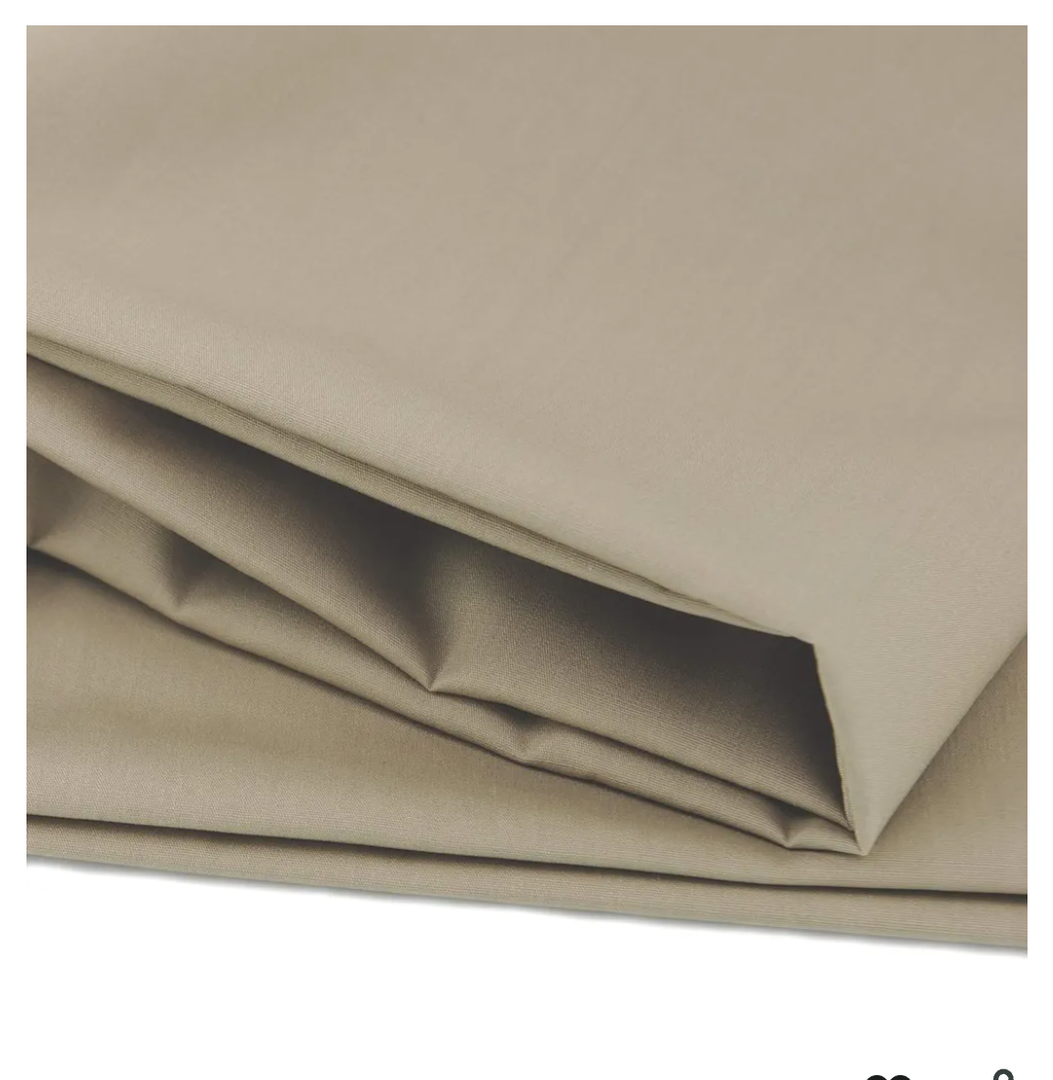 Premium Cotton Blend Broadcloth Poplin Fabric for Costumes and Crafting by The Yard(Khaki,1 Yard)
