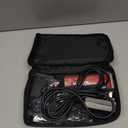 Kong 3-Speed Dog Clipper Grooming Kit  Stainless Steel Blade, Waterproof, LED Spotlight, 6 Guide Combs, 10-Foot Cord, Ergonomic Handle  Red/Gray, All Coat Types