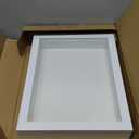 Americanflat 8.5x11 Shadow Box Frame with Shatter-Resistant Glass - Silhouette Collection - Large Shadow Box Display Case for Tabletop and Wall Display - White with Soft Felt Back