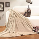YISURE Water Proof Blanket for Bed, 90"x80" King Size Brown Waterproof Adult Blanket, Leakproof Bed Cover to Protect Bed Mattress or Furniture (Beige)