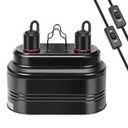FMATOZ Dual Reptile Light Fixture Max 160W Each Heat Lamp Fixture Fits Heating Lamp Terrarium Light UVB Light for Lizards Turtles Snakes Terrarium Habitat