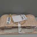 HBlife Baby Diaper Caddy, Paper Rope Storage Baskets Nursery Bin with Removable Divider, Portable Car Organizer for Diapers, Baby Shower Gifts, Newborn Essentials Must Haves (Large, Pink)