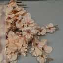 6PCS Silk Delphinium Artificial Flower Lifelike Silk Larkspur Flowers Plant 35.43" Long Stem Blossoms Fake Flowers for Tall Vase Floral Arrangements Home Table Wedding Decor(Champagne Pink)