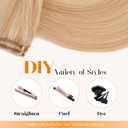 6PCS Clip in Hair Extensions Real Human Hair Short Clip in Extensions for Women Short Straight Hairpieces to Add Volume and Highlights 10 Inch Ash Blonde & Bleach Blonde