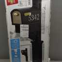 Step2 Mailmaster Hudson Mailbox, Magnetic Door, Large Newspaper Holder, Heavy-Duty, Weather Resistant, Post Mounting Hardware Kit Included, Black