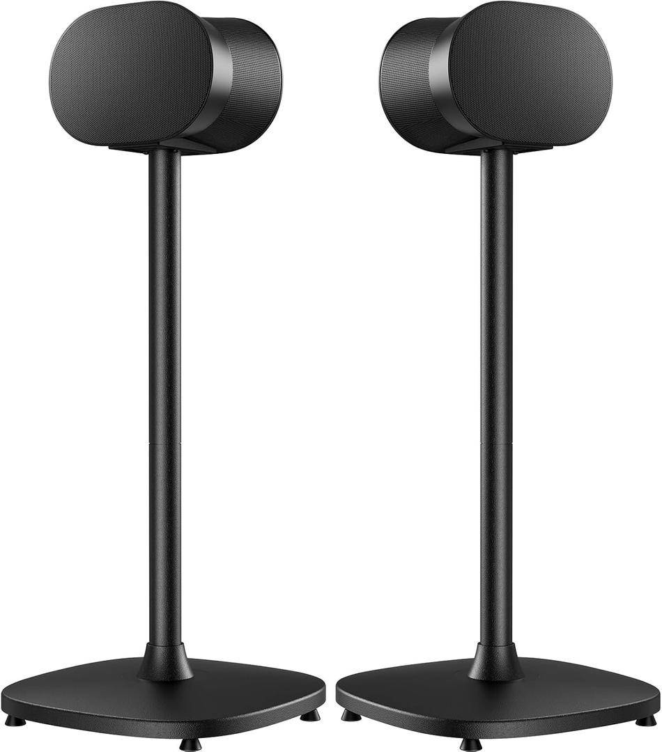Perlegear Speaker Stand Pair for Sonos Era 300 Speakers, All-Metal 32 Tall Floor Speaker Stand with Cable Management, Enlarged Base, Easy 3-Step Setup, 360 Surround Sound Speaker Stand, PGSS15