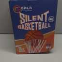 Non-Compress Size 7 (29.5) Grooved Airless Silent Basketball & Indoor Hoop & Shooting Form Trainer Gift Set - for Quiet Dribbling and Indoor Shooting Training Kit (Orange)