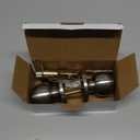 BESTTEN Keyed Entry Door Knob with Lock, Interior and Exterior Door Lock, Standard Ball, Satin Nickel