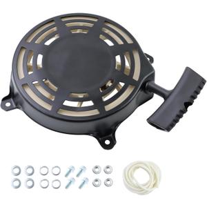 KIKITE 497680 Recoil Starter Compatible with B & S 497680 Pull Start Assembly 498144 Rwind Starter Toro Troy Bilt Tb210 TB230 Lawn Mower Pull Start Replace 190cc 725EX