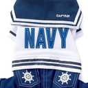 PEGASUS SELMAI Puppy Shirts Navy Small Dog Coat Pattern Pet Outfits Doggie Chihuahua Clothes Jumpsuit XL