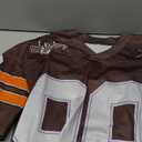 Oversized Jersey Shirts for Men Women Graphic Tees Y2k Tops V Neck Short Sleeve Summer Fall Tshirts Fashion Clothes (Medium, Brown)