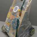 GiggleGems Wooden Baby Walker, Multiple Learning Activities Center Develops Motor Skills for Infant to Toddler, Push and Pull Walkers with Wheel for Boys Girls