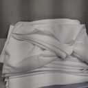 sancua 6 Pack Round Tablecloth 90 Inch White, Stain and Wrinkle Resistant Table Cloth - Washable Polyester Table Cover for Dining Tables, Buffet Parties and Camping