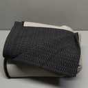 KOZYFLY Washable Area Rug 2x3 Ft Small Entryway Rug Indoor Door Mat Throw Rugs with Rubber Backing, Braided Cotton Floor Carpet for Front Entrance Bathroom Kitchen Foyer, Black/Grey/Charcoal Grey