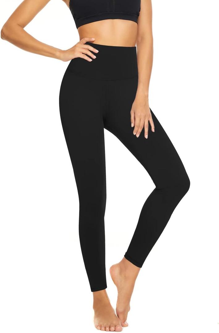 High Waisted Leggings for Women - Tummy Control Yoga Pants for Workout Running Athletic Women's Leggings, Size S-M