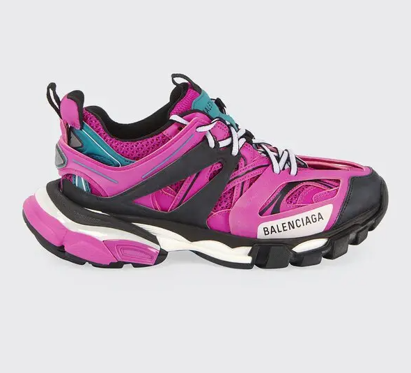 BALENCIAGA  Track Colorblock Fashion Trainer Sneakers - Pink/Black,  42,  Us 12