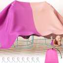 LOVEGRASS Blanket Fort Building Kit for Kids, Large Lightweight Fort Building Clips Blankets, Portable Indoor Playhouse Play Tent Fort, Fort Making Kit for Ages 4-12+