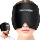 General Medi Headache & Migraine Ice Wrap Cap, Cold Therapy Migraine Relief Hat, Headache Ice Hat Cold Compress, Great for Puffy Eyes, Tension, Sinus & Stress Relief (Black)