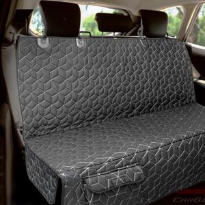 Dog Car Seat Covers for Back Seat, Waterproof Back Seat Covers for Ford Explorer/Subaru Outback/Honda Pilot, Heavy Duty Non Slip Back Seat Cover for Dogs in Car, Easy Clean Car Seat Protector (Midsize SUV-Black, Black)