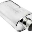 DC Sports Oval Muffler 3" to 3" DCMU-300-ST Black