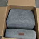 Dog Stairs for Small Dogs & Cats, 3-Step Non-Slip Pet Steps for Couch Sofa and Chair, Grey, 13.6" H