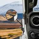 JOYTUTUS Doors Off Mirrors Compatible with 2018-2026 Wrangler JL & 2020-2026 Gladiator JT, Door Hinge Side 6 Inch Mirror, Broad vision No Vibrate & Wobble