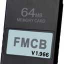 PS2 FMCB Free McBoot Card v1.966 Meory Card 64 MB for PS2 - Plug and Play PS2 Memory Card -Runs Games in USB Disk or Hard Disk