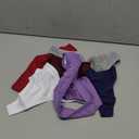 FINETOO Cotton Thongs for Women Soft Low Rise Sexy Thong Ladies Panties Womens Underwear 6 Pack Size M