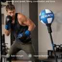 MERACH Punching Bag with Stand, 8 Suction Cups 53-62 Height Adjustable, Adult