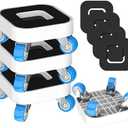 New Upgrade Furniture Movers with Wheels, Furniture Sliders with 360° Rotatable 1.25in Wheels, Furniture Dolly for Moving Heavy Sofa, Bed, Load Capacity Up to 900lb