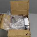 Kitchen Storage Containers With Removable 4 Compartment,Fridge Organizer With Hidden Handled,Clear Acrylic Food Storage Containers with Lids Airtight