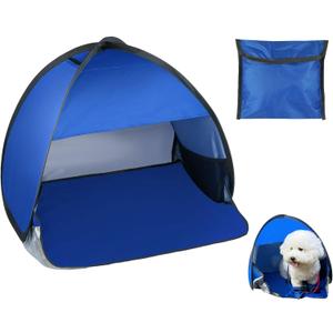 Mini Tent for Pets Small Dog Tent for Beach Portable Pop Up Sun Shade Shelter with Phone Compartment for Puppy and Large Cats Small Animals Sun Canopy for Camping and Outdoor