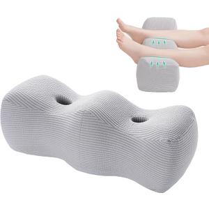 Leg Elevation Pillows For After Surgery,Leg Elevating Pillow,Leg Wedge Pillow After Knee Replacement Post Surgery,Elevation Pillow for Leg Swelling Blood Circulation,Knee Pillow For Back Sleeping (Grey)