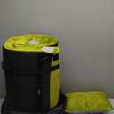 Extra Thick GAIALOOP 4 INCH Memory Foam Camping Mattress, Roll Up Floor Sleeping Mat Camp Cot Mattress Pad Travel Camping Couch Bed for Guest Adults Side Sleepers (Avocado Green)