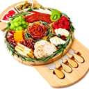 Charcuterie Boards, Thereye Cheese Board with Knife Set, Bamboo Charcuterie Board Set- , Housewarming Gift, Wedding Gift