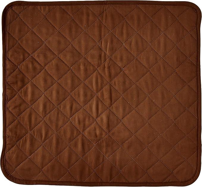 Absorbent Washable Incontinence Chair Seat Protector Pad, Chocolate, Size 17*26, 2 Pcs