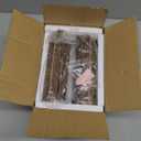 QUTREY 4x6 Picture Frames Collage, 6 Openings Wall Hanging Photo Frame Set of 2 Display 4 by 6 inch Vertical Pictures Frame, Rustic Walnut Brown