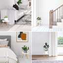 Uneedem Indoor Plant Stand, Wood Mid Century Modern Small Round Side Plant Table for Indoor Plants, 8.9" Tall Plant Holder for Flower Pots End Table