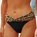 Yonique Women Two Piece Bathing Suits Push Up Bikini Set Halter Swimsuit Vintage Swimwear (Brown, M)