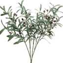 SHACOS 4 PCS 28 inch Artificial Olive Branches for Vases Greenery Olive Stems Faux Tree Branch Twig for Home Wedding Shop Office Garden Decor DIY Floral Crafts