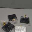 Christmas Stocking Holders Set of 4, Marble Stocking Holders for Mantle Fireplace Hanger Hooks Holiday Mantel Garland Clips Metal Grips (White)