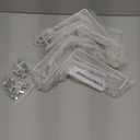 Leinuosen 4 Pcs Adjustable Window Boxes Brackets Planter Box Bracket Heavy Duty Deck Railing Hanging Flower Stand for Windowsill Garden Fence Balcony (White)