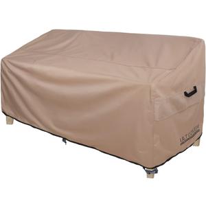 ULTCOVER Patio Furniture Sofa Cover 88W x 35D x 35H inch Waterproof Outdoor 3-Seater Couch Cover (Brown-35"deep)